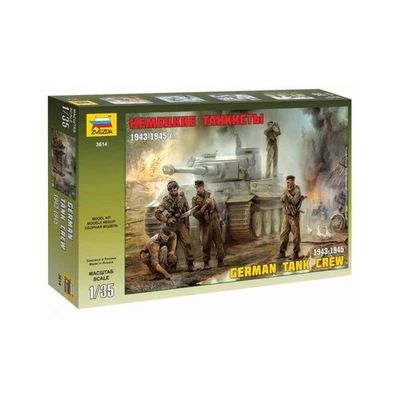 Tedesco Tank Crew 1943-1945 - Equipaggio Serbatoio Wwiifigurines ZVEZDA 1/35 - Immagine 1 di 4