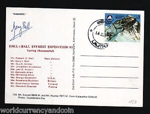 NEPAL 1993 USA BRITISH NEW ZEALAND FINLAND FRANCE EVEREST HALL + BALL EXPEDITION