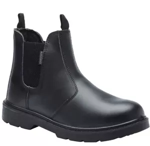 Blackrock Dealer Stivali Chelsea Pelle Sicurezza Lavoro Punta Acciaio Scarpe Taglia 9 - Foto 1 di 8