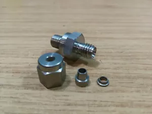 Stainless Steel 1/8" Tube Compression Union 1/8" -2 SAE Male Stud Coupling * - Picture 1 of 3