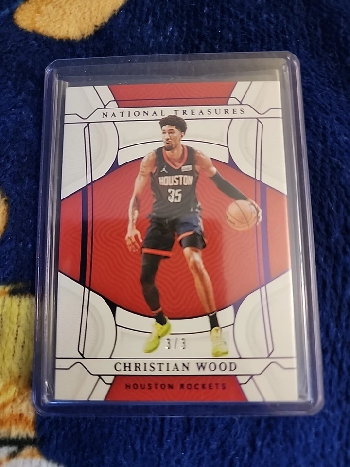 2021-22 National Treasures Basketball Christian Wood /3  Purple - Image 1 of 4
