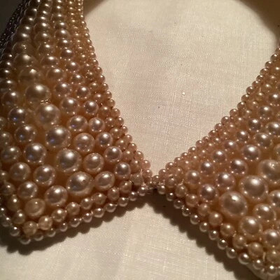 Great Early Pesrl Neck Collar In Great Condition With Original Label - Image 1 of 4