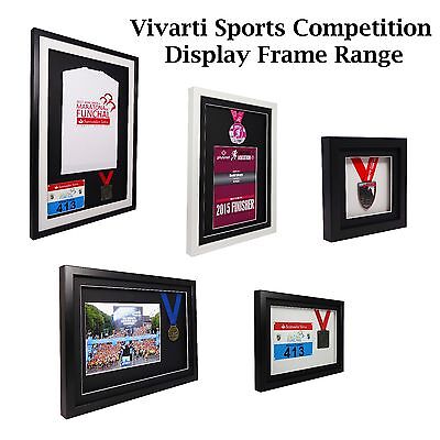 Vivarti Sports Shirt, Medal, Running Number Competition Display Picture Frame • 38£