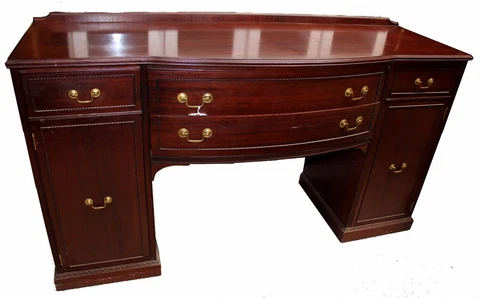 Vintage Empire Style Cherry Sideboard Credenza Buffet Cover