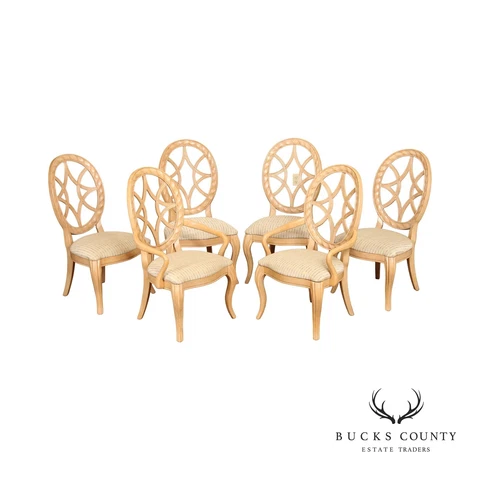 Bernhardt Furniture Rendition Collection Set of Six Dining Chairs Cover
