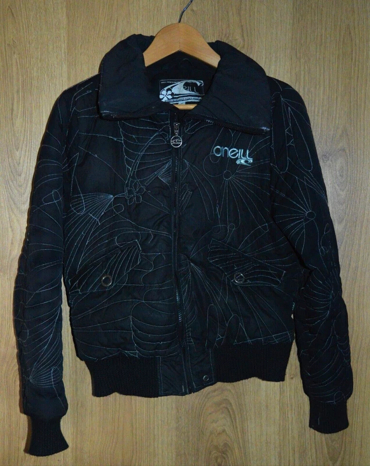 Chaqueta Bomber O'Neill Rider Desarrollada Negra Acolchada Cuello Alto - Mediana  Foto 1 de 4