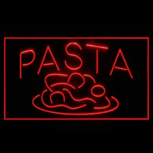 110093 Pasta Pizza Cafe Restaurant Shop Italian Display LED Light Neon Sign - Picture 1 of 14