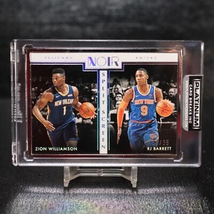 2019-20 Panini Noir ZION WILLIAMSON RJ BARRETT RC Rookie /25 Split Screen