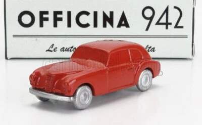 MODELLINO AUTO STATICO OFFICINA 942 FIAT 1100B BERLINA VIGNALE 1948 ROSSO 1/76 - Immagine 1 di 4