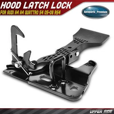 Upper Hood Latch Lock for Audi A4 A4 Quattro S4 2005 2006 2007 2008 RS4 07-08 - Image 1 of 4