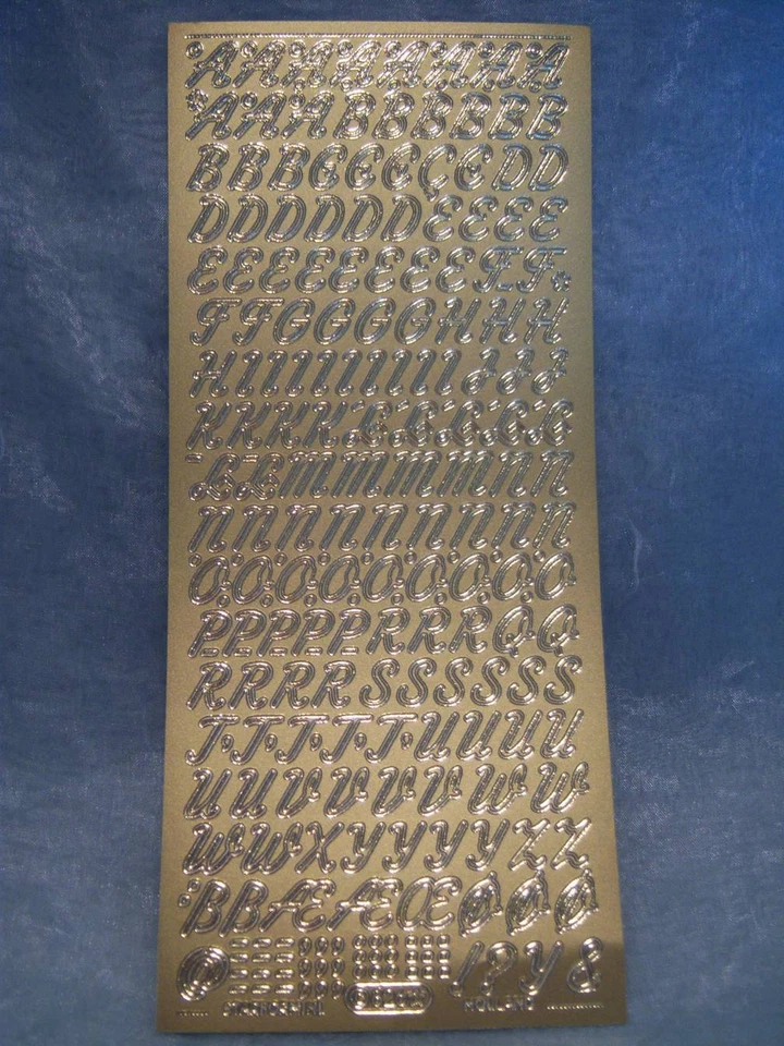 Aufkleber Buchstaben Großbuchstaben verschiedene Farben Starform 826 Sticker - Bild 1 von 1