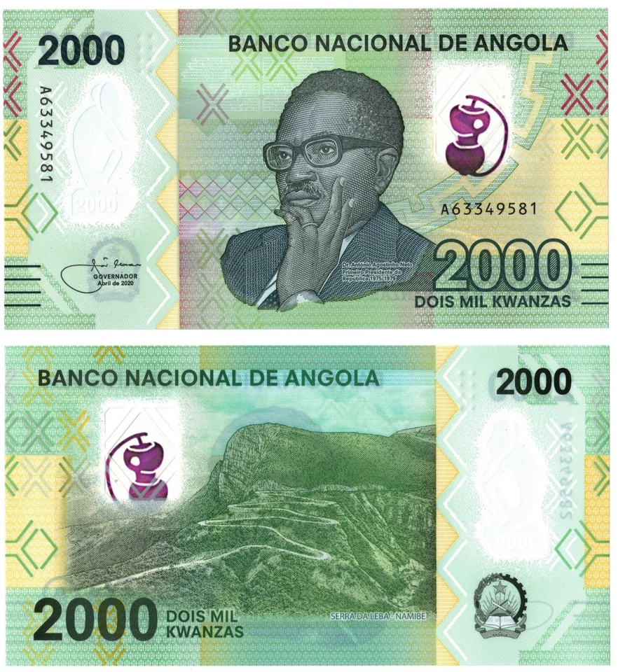 2020 Angola 2000 Kwanzas Banknote P163 UNC - Image 1 of 1