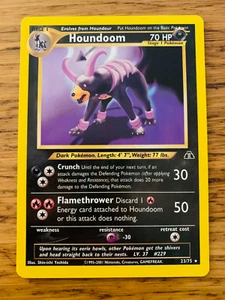 Houndoom (23/75) seltenes Neo Discovery Set Pokémonkarte! KOSTENLOSES P&P! - Bild 1 von 25
