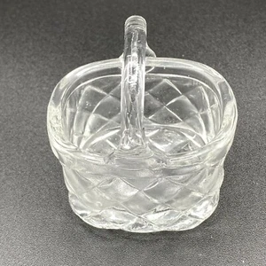 Glas klar Vintage kleiner Korb - Bild 1 von 10
