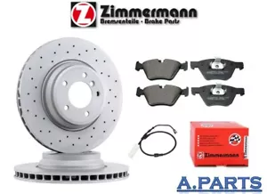 ZIMMERMANN BREMSENSATZ KOMPLETT WK Ø348mm GELOCHT VORNE BMW 3ER E90 E92 335 X1 - Picture 1 of 1