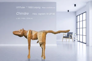 Ulf Puder, "Chimäre" Holzskulptur - Bild 1 von 10