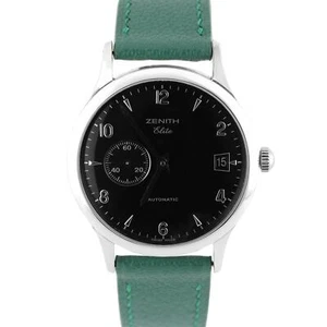 Zenith Class Elite Automatik Edelstahl schwarz 37 mm 01/02.1125.680 Uhr - Bild 1 von 8