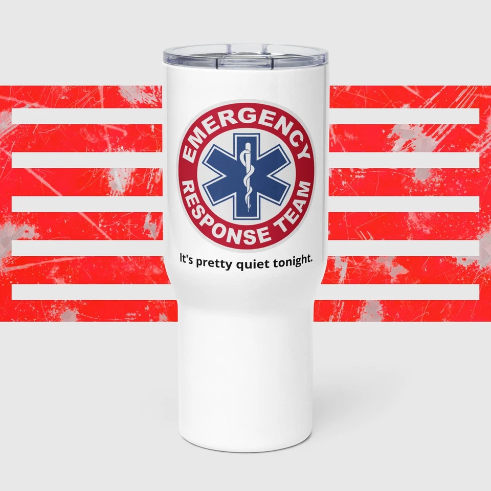 Respuesta a emergencias - Es bastante tranquilo esta noche - Taza de viaje Foto 1 de 1