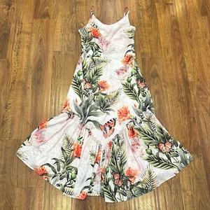 Liliana Meza Tropical Slip Midi Kleid Gr. Large - Bild 1 von 4