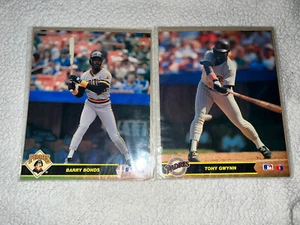 1990-91 Tony Gwinn And Barry Bonds MLB Action Photos Super Stars 8 x 10 - Picture 1 of 7