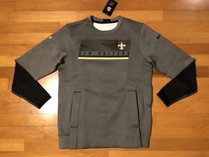 New S Nike New Orleans Saints On Field Apparel Crewneck Sweatshirt NKDA-348T - Picture 1 of 9