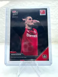 2024 Topps Now Bundesliga n. 085 Patrik Schick Black /10 Leverkusen numerato - Foto 1 di 2