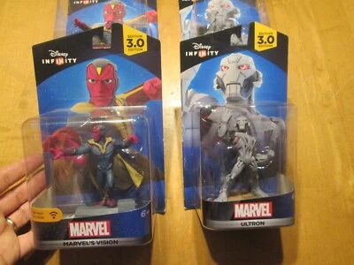 Disney Infinity 3.0 Edition AVENGERS MARVEL 'S VISION & ULTRON LOT OF 2 FIGURES  - Image 1 of 4