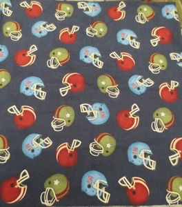 Baum Textiles Flannel Football Helmets Fabric 40" wide - Picture 1 of 4
