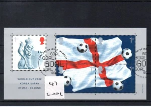 GB - HOJA EN MINIATURA - A47 - 2002 - FÚTBOL DE LA COPA MUNDIAL - BUEN USADO - Imagen 1 de 1