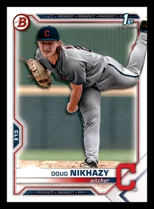 2021 1st Bowman Draft Doug Nikhazy  Cleveland Indians #BD-143 Mint - Picture 1 of 2