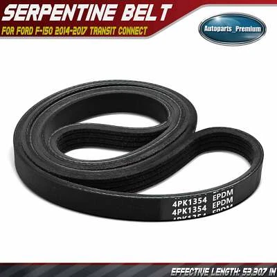 Cinturón serpentino 53,307 pulgadas para Ford F-150 2014-2017 Transit Connect 2019-2023 Foto 1 de 4