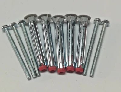 Set 5 TASSELLI FISCHER DuoHM 4x55 S con vite impronta Pozi  per cartongesso - Immagine 1 di 4