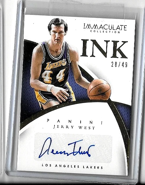JERRY WEST 2014-15 PANINI COLECCIÓN INMACULADA TINTA CERTIFICADO AUTÓGRAFO #/49 Foto 1 de 1