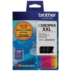 Genuine High Yield Color Ink Cartridge, 3 Pack of LC20E, Replacement Color In... - Picture 1 of 5