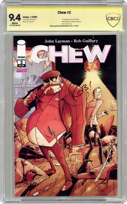Chew #2A 1st Printing CBCS 9.4 Witnessed Sig Guillory 2009 18-37AF1D8-009 - Image 1 of 2