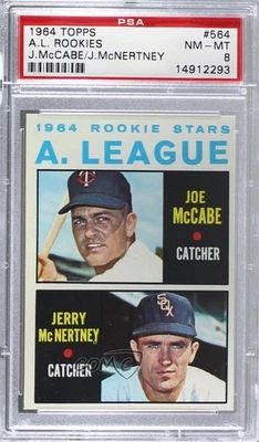 1964 Topps High # Joe McCabe Jerry McNertney #564 PSA 8 Rookie RC - Image 1 of 2