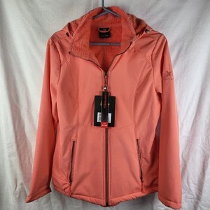 ZeroXposur Lillian Damen-Softshelljacke mit Plüschfutter Medium Koralle neu mit Etikett - Bild 1 von 16