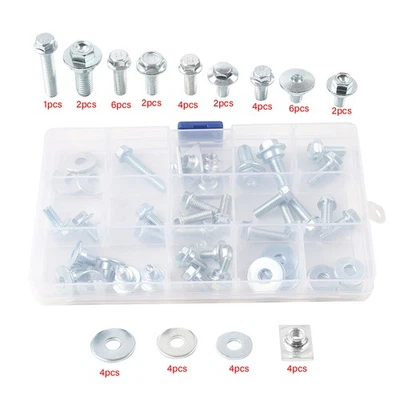 45pc Body Bolt Kit Fastener Washer Nut For Honda CRF250R CRF450R CRF250X CRF450X - image 1 of 4