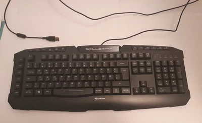 Sharkoon SKILLER Pro Beleuchtete Gamer Tastatur, 6 Macro Keys  - NEU - Bild 1 von 4