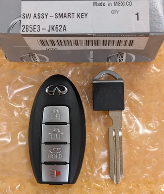 KR55WK48903 New OEM Infiniti G25 G35 G37 Smart Key Keyless Fob 285E3-JK62A JK65A - Image 1 of 4