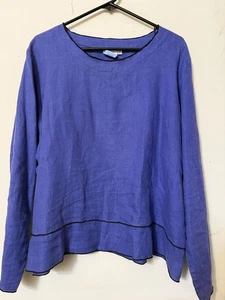 HOT COTTON MADE IN USA PULLOVER TUNIC BOHO MOD HIP WORSHIP TRAVEL VACA WORK XL - Picture 1 of 16