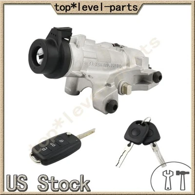 For Audi 98-09 A4 Quattro Ignition Lock Cylinder Assembly With Key Shells NEW - Image 1 of 4
