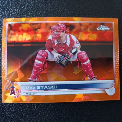 2022 Topps Chrome Sapphire Max Stassi orange /25  - Image 1 of 4