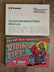 Nuevo de Lote Antiguo Kawasaki Vulcan 1600 Mean Streak VN1600B Manual del Propietario P/N 99987-1429 - Imagen 1 de 5