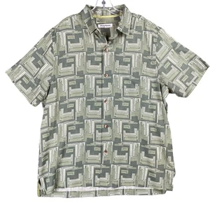 Tommy Bahama Shirt Mens Size L Silk Island Zone Beach Vacation Travel Career - Picture 1 of 8
