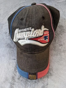 Vintage New England Patriots Hat Cap Strap Back NFL AFC Champions 2003 Reebok - Picture 1 of 4