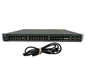 WS-C3560-48PS-S Cisco Catalyst 3560-48PS Switch Used Includes Rack Mounts - Afbeelding 1 van 6