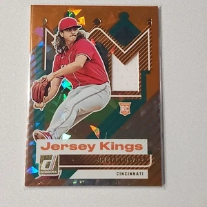 2025 Donruss Rhett Lowder RC Jersey Kings Patch Relic Orange Cracked Ice JK-RL - Picture 1 of 2