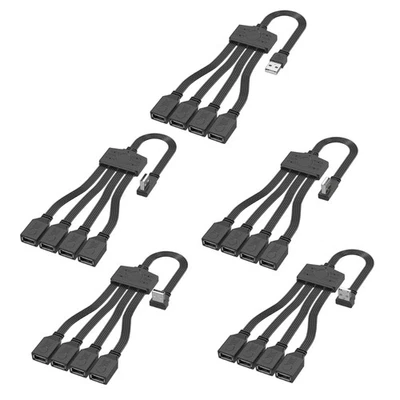 Cable divisor USB2.0 USB macho a 4 hembra convertidor USB2.0 múltiples puertos USB Foto 1 de 4