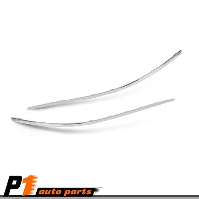 Fits 2008-2011 Mercedes Benz C350 w/ Avantgarde Pkg Rear Bumper Trim Chrome Pair Foto 1 de 4